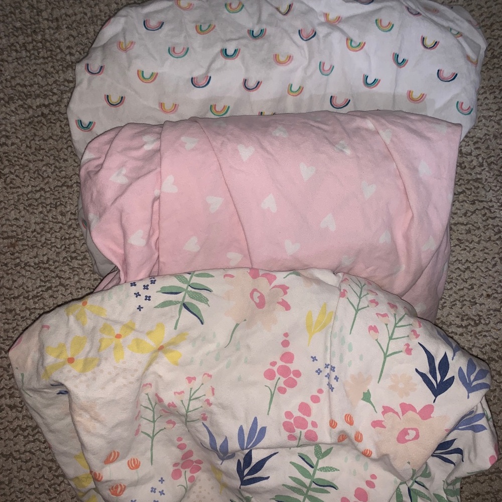 Three Target Fitted Crib Sheets